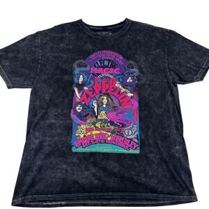 Led Zeppelin Magic Concert Band Acid Wash Cotton T Shirt Men's Size Medium